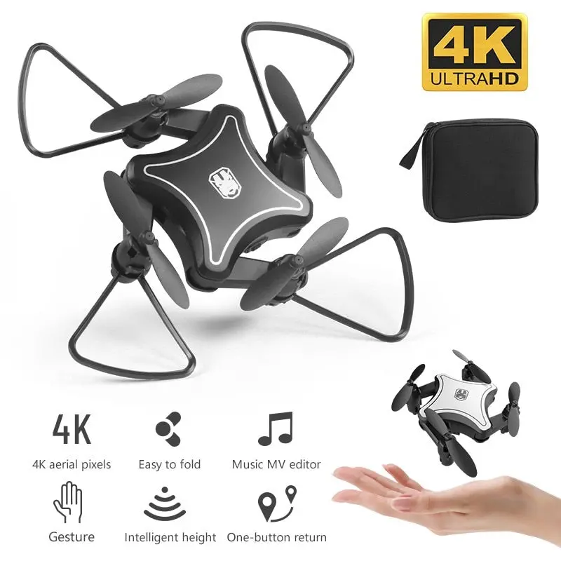 2019 New Original Mini Drone Folding Uav Rc Drone With 4K Hd Video Camera 4-Axis Dron Rc Quadcopter Kids Helicopter Drones Toys 1
