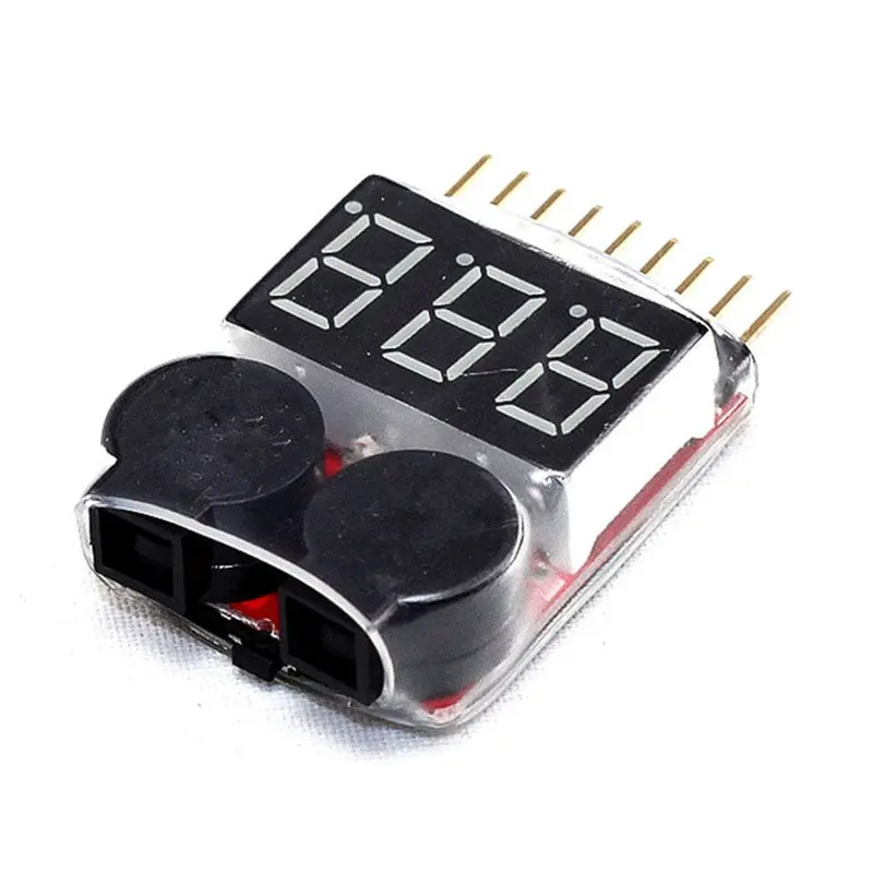 2019 New Rc Lipo Battery Low Voltage Alarm 1S-8S Buzzer Indicator Tester Led Voltage Meters 1
