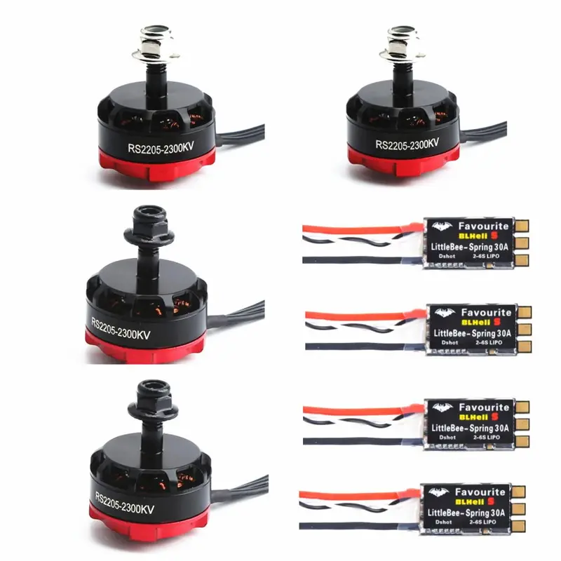 2019 New Rs2205 2300Kv 2205 Cw/Ccw+30A Esc Brushless Motor For Fpv Racing Quad Motor Fpv Multicopter 1