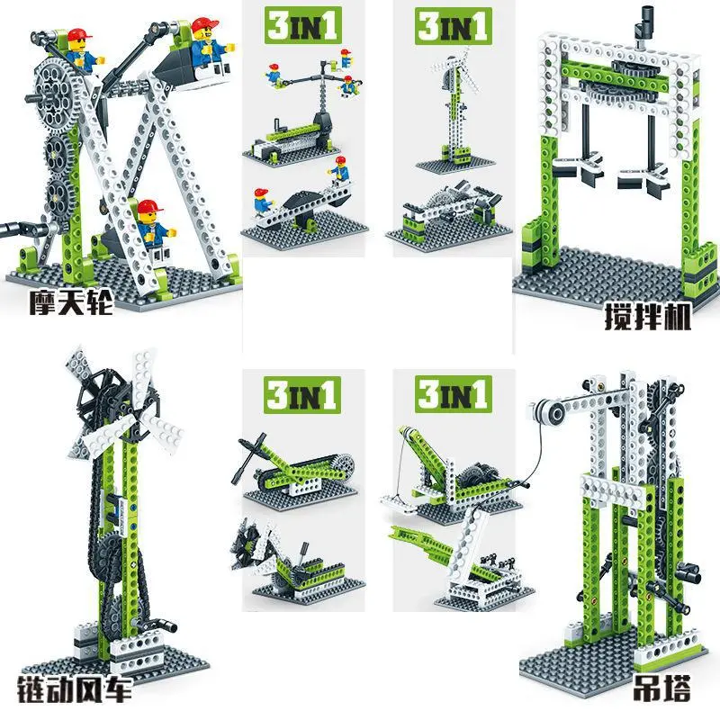 2020 Brand New Technology Building Blocks Kit Science Experiment Machine Assembly Puzzle Toys For Children Adult Birthday Gifts 1