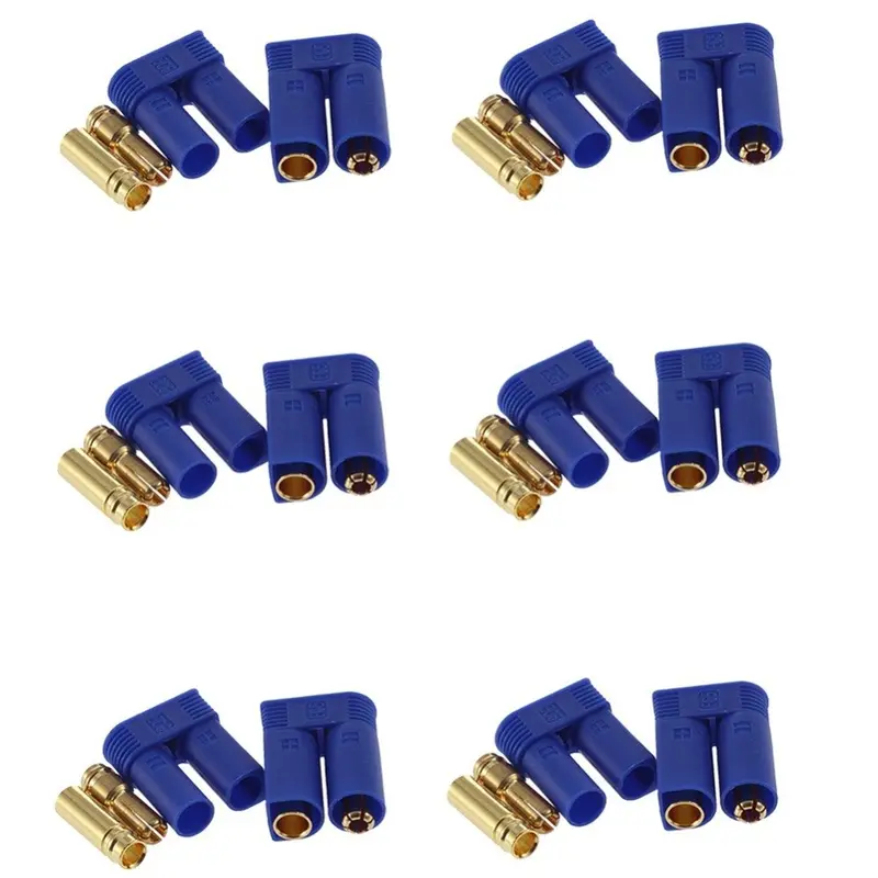 20Pair/Lot Ec3 3Mm/Ec5 5Mm Male-Female Type Battery Connector Golden Battery Connector Bullet Plug 1