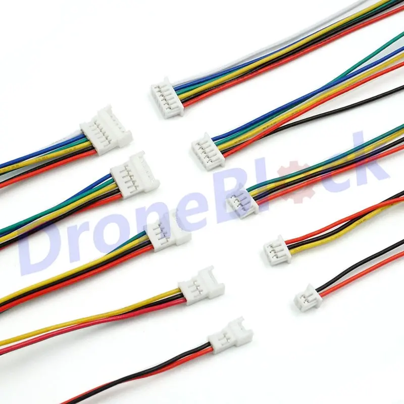 20Pcs 1.25Mm Pitch Pigtail Male And Female Cable Wire Connector Plug For Drone Quadcotper Flight Controller Apm2.6 Pixhawk Gps 1