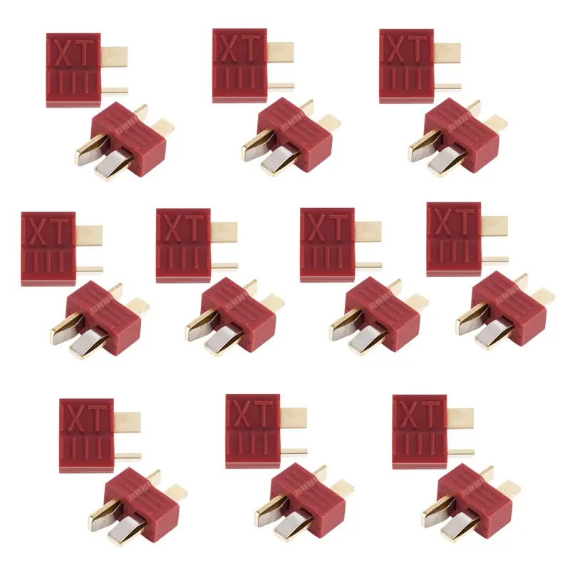 20Pcs Anti-Skidding Deans Plug T Connector Male & Female For Rc Lipo Battery 1