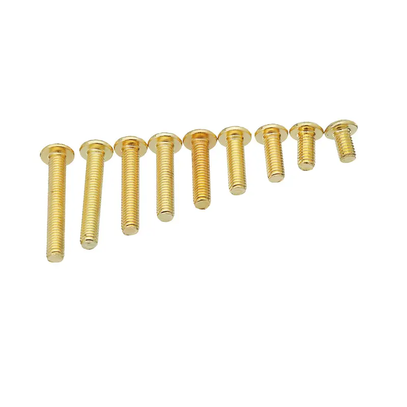 20Pcs Lantian 12.9 Half Round Head Plating Titanium Gold M3 5/6/8/10/12/14/16/18/20Mm Hex Screw 1
