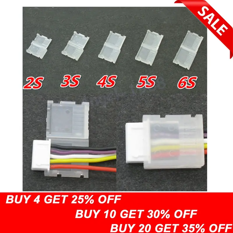 20Pcs/Lot 2S 3S 4S 5S 6S Jst-Xh Balanced Head Protection Balance Plug Savers Ab Clip Dropship 1