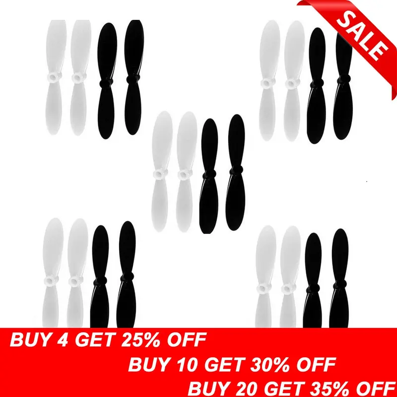 20Pcs/Lot 55Mm Long Propeller For Hubsan X4 H107 H107c H107d Quadcopter (10Pair) 1