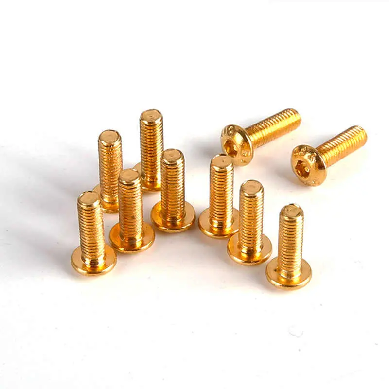 20Pcs/Pack Gold Yfs 12.9 Grade M3 Screw M3*6 M3*8 M3*10 M3*14 M3 *12 6Mm 8Mm 10Mm 12Mm 14Mm Hexa Socket Head Cap Screws Shcs For Fpv Drone 1