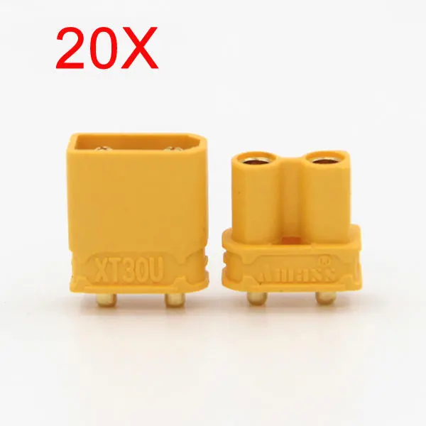 20X Amass Xt30upb Xt30 Upb Plug 2Mm Male Female Bullet Connectors Plugs For Rc Drone Airplane Battery 1