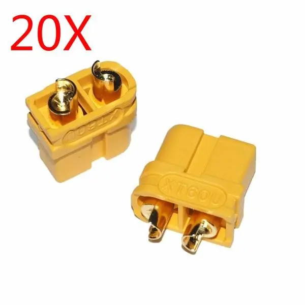 20X Upgraded Amass Xt60u Male Female Bullet Connectors Plugs For Lipo Battery 1 Pairs 1