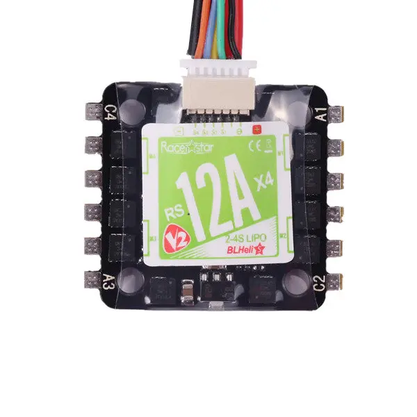 20X20mm Racerstar Mini Rs12ax4 12A Blheli_S Bb2 2-4S 4 In 1 Brushless Esc D-Shot Ready 1