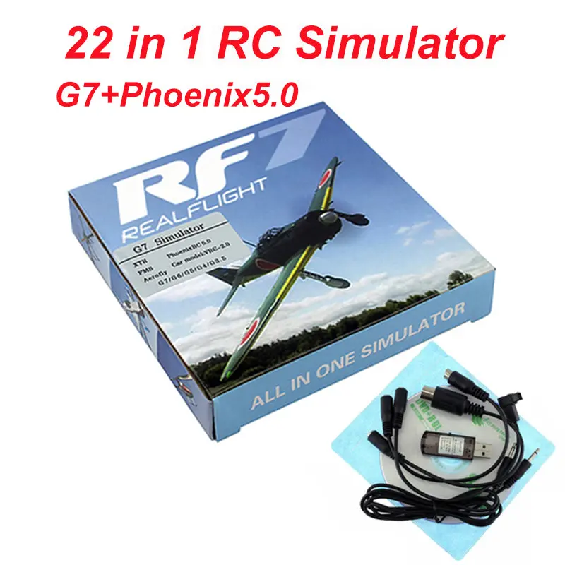 22 In 1 Rc Flight Simulator 8In1 Usb Simulation For Realflight Support G7.5 G7 G6.5 G5 Flysky Fs-I6 Th9x Phoenix5 1