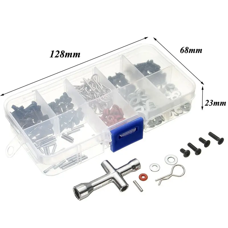 270 In 1 Special Repair Tool & Screws Box Set For 1/10 Hsp Rc Car Diy 2