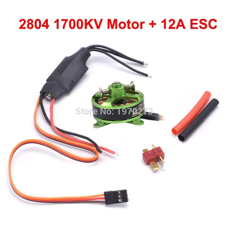 2804 1700Kv Kv1700 Brushless Motor Support 2-3S + 12A Simonk Esc For Rc Fixed-Wing Aeroplane Airplane Kt F3p 1
