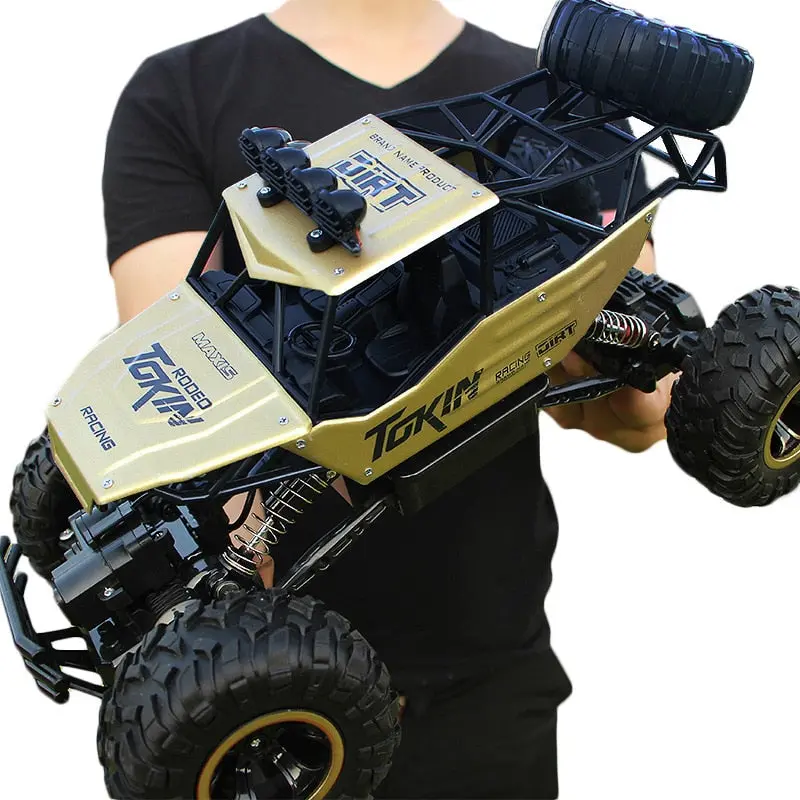28Cm Rc Car 1/16 4Wd 4X4 Driving Car Double Motors Drive Bigfoot Car Remote Control Car Model Off-Road Vehicle Toy 1