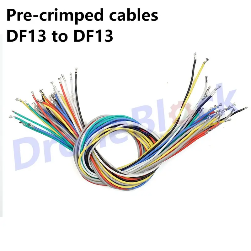 28Pcs/A Lot 7 Colors Df13 To Df13 Pre-Crimped Cables Pixhawk/Apm/Px4 Gps Telemetry Transmitter Osd Bluetooth 1