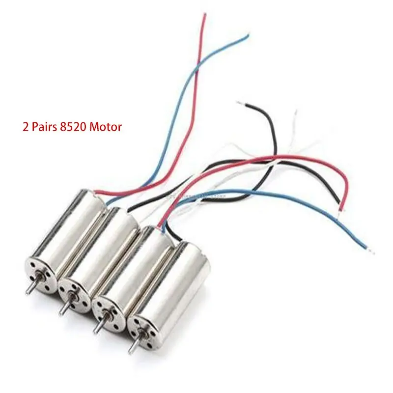 2Pairs 8520 8520 8.5X20mm Cw & Ccw Coreless Motors For 90Mm-150Mm Diy Micro Fpv Q100 1