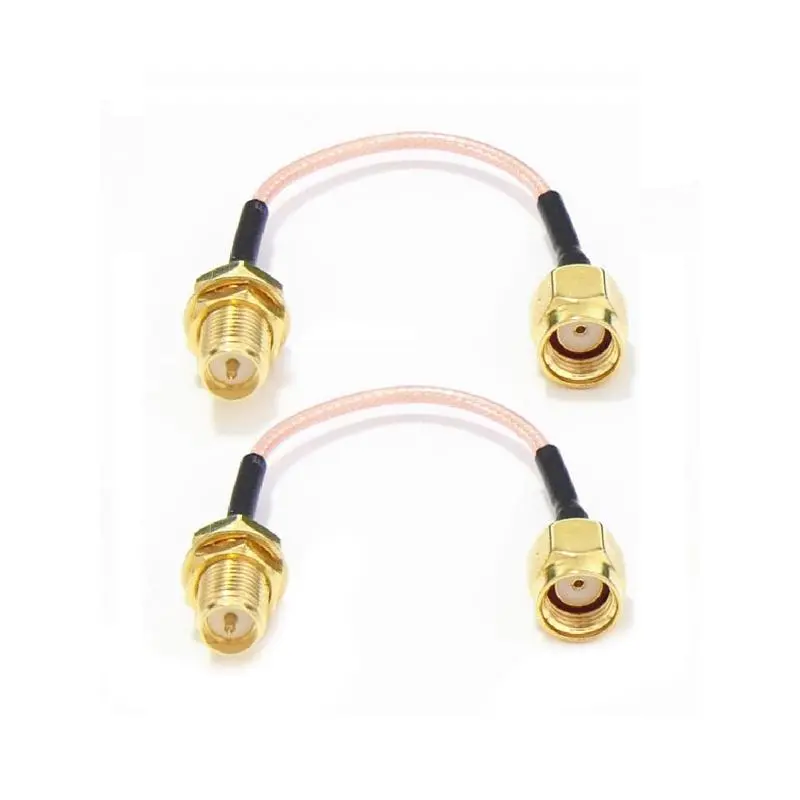 2Pcs 120Mm Low Loss Antenna Extension Cord Wire Fixed Base Rp-Sma For Rc Drone 1