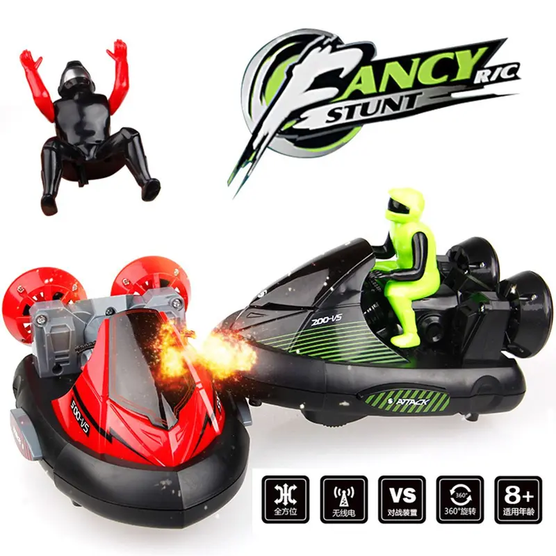2Pcs 27Mhz/40Mhz Ejectable Drivers Electric Remote Control Motorcycle Stunt Remote Control Vs Vehicles Bumper Car Remote Control 1