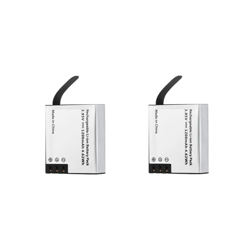2Pcs 3.85V 1200Mah Li-Ion Replacement Battery For Firefly 8 8S 8Se Action Camera 1