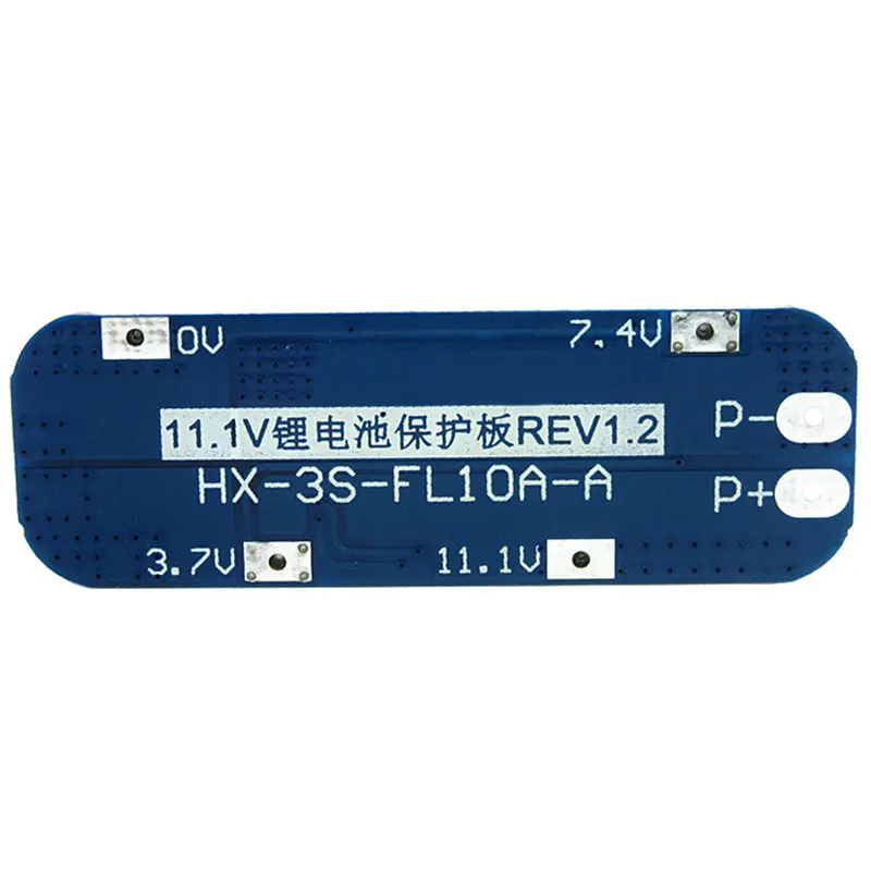 2Pcs 3 String 11.1V 12V 12.6V Lithium Battery Protection Board With Overcharge And Short Circuit Function 10A Current Limit 1