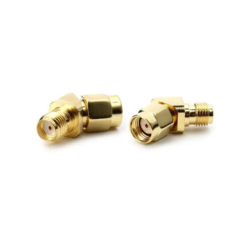 2Pcs 45/135 Degree Rp-Sma Male To Sma Female Antenna Adpater Connector For Fpv Goggles Vtx Rx Rc Drone 1