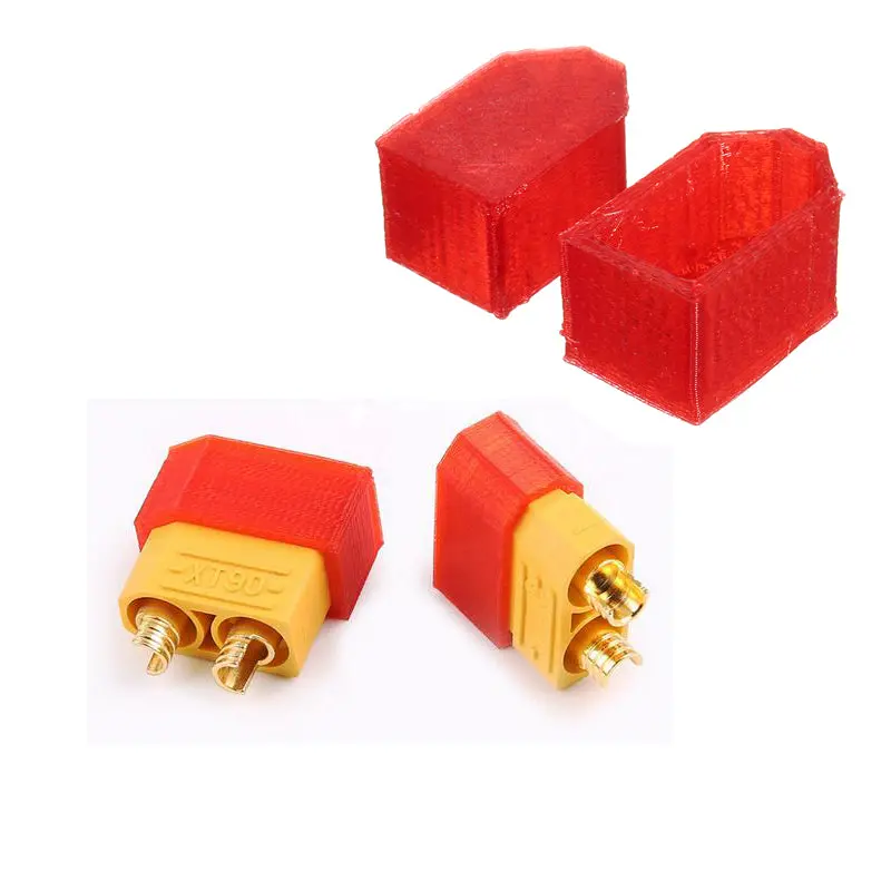 2Pcs Amass Xt60 Xt90-S Anti-Spark Tpu Plug Protect Cover 3D Printing For Rc Model Cable 1