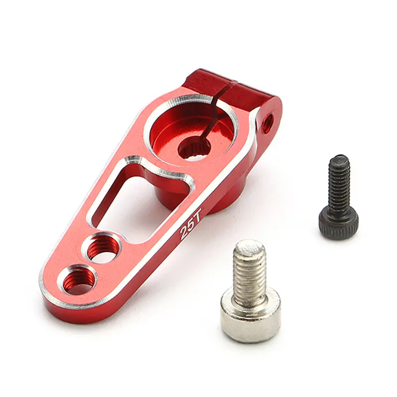 2Pcs Cnc Aluminum 25T Servo Arms Red For Futaba 1