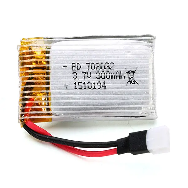 2Pcs Dm002 Dm003 Diy Rc Quadcopter Spare Parts 3.7V 300Mah Battery 1