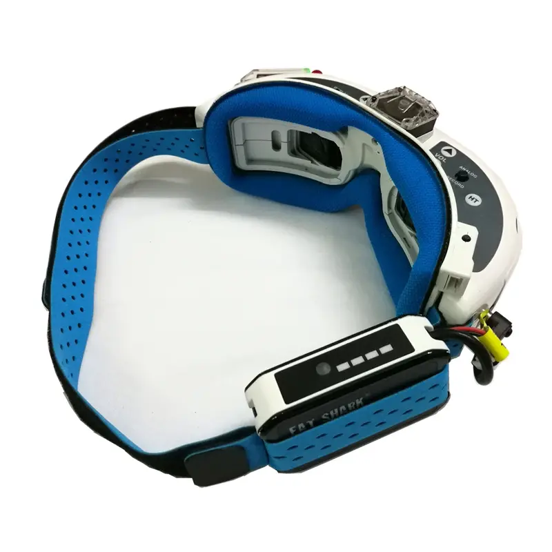 2Pcs Fatshark Fpv Goggles Head Strap Replacement Blue Lycra Fabric For Fpv Rc Drone 1