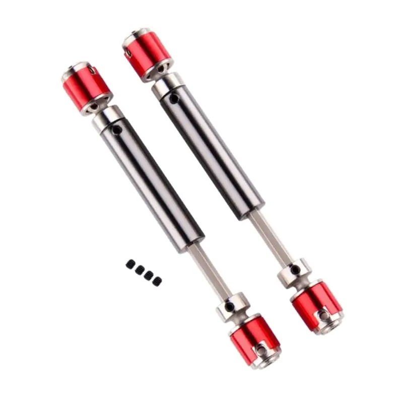 2Pcs Front Rear Drive Shaft Drive Axle For 1/10 Rc Rock Crawler Car Axial Scx10 D90 1