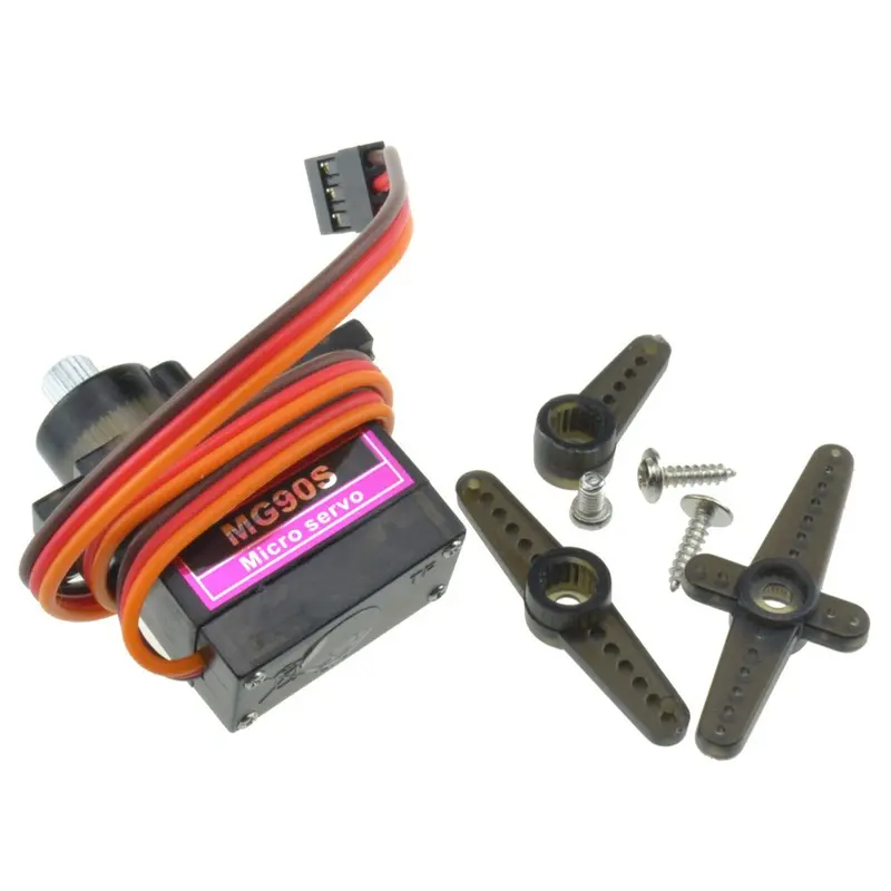 2Pcs Lofty Ambition Mg90s Metal Gear 9G Servo For Robot Airplane Rc Helicopter Car Boat Model 1