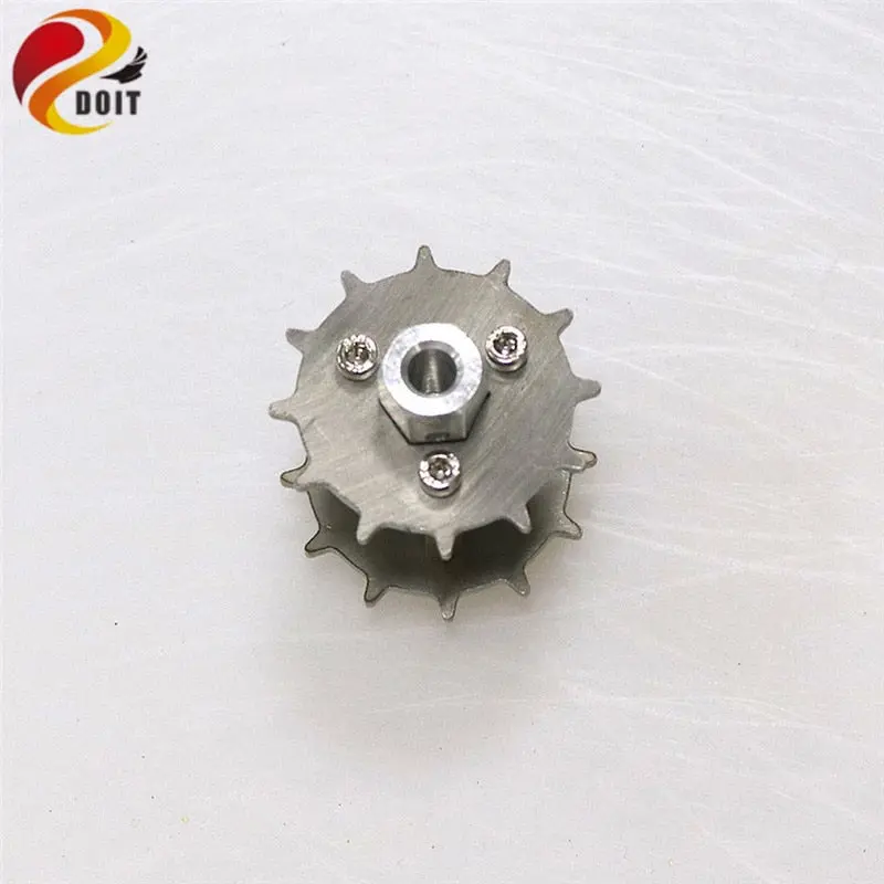 2Pcs/Lot 4/5/6Mm Stainless Steel Metal Driving Driver Wheel Track Wheel Parts For Robot Tank Chassis Diy Rc Toy Parts 1