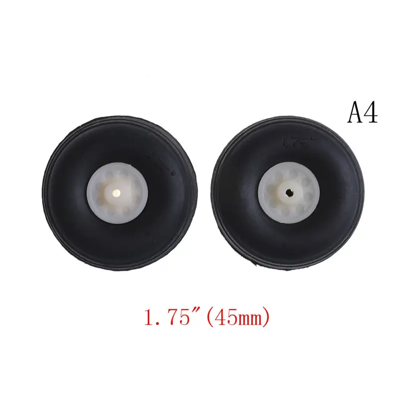 2Pcs/Lot Tail Wheel Rubber Pu Plastic Hub 1" - 3.5" Inch For Rc Airplane Replacement Parts Wholesale 10