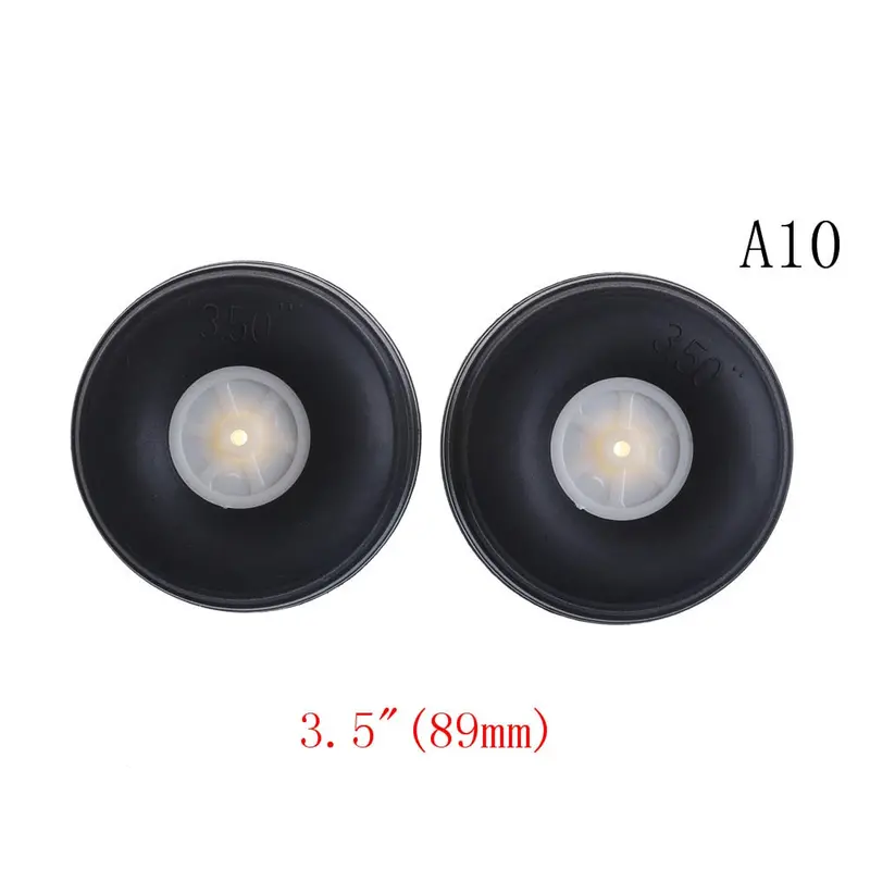 2Pcs/Lot Tail Wheel Rubber Pu Plastic Hub 1" - 3.5" Inch For Rc Airplane Replacement Parts Wholesale 10