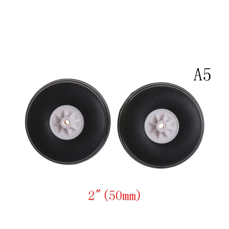 2Pcs/Lot Tail Wheel Rubber Pu Plastic Hub 1" - 3.5" Inch For Rc Airplane Replacement Parts Wholesale 11