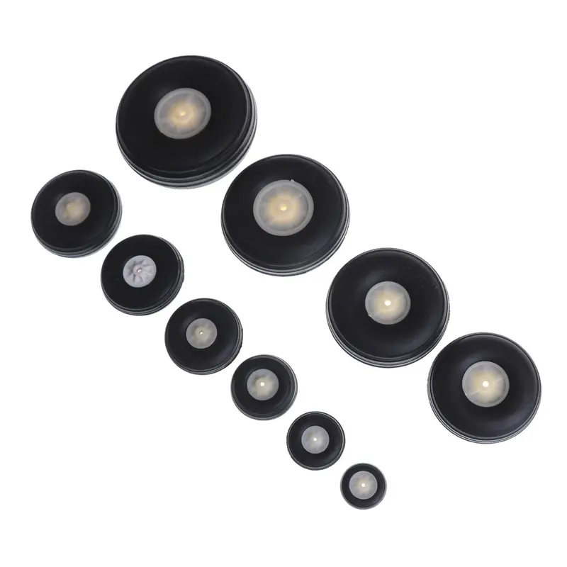 2Pcs/Lot Tail Wheel Rubber Pu Plastic Hub 1" - 3.5" Inch For Rc Airplane Replacement Parts Wholesale 3