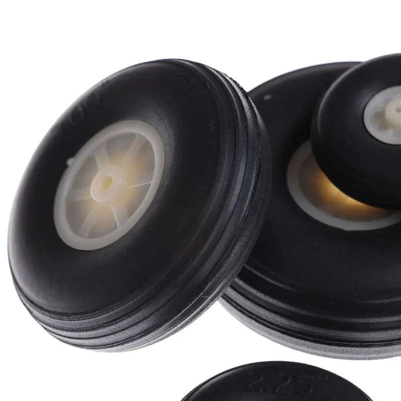 2Pcs/Lot Tail Wheel Rubber Pu Plastic Hub 1" - 3.5" Inch For Rc Airplane Replacement Parts Wholesale 5
