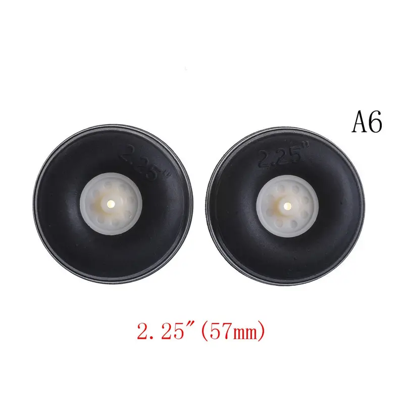 2Pcs/Lot Tail Wheel Rubber Pu Plastic Hub 1" - 3.5" Inch For Rc Airplane Replacement Parts Wholesale 6