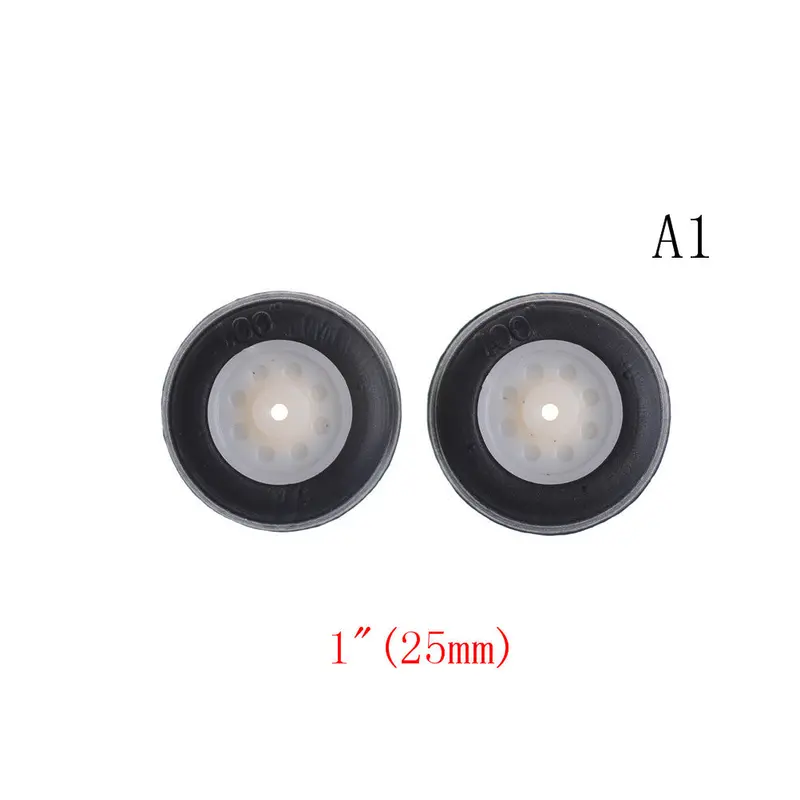 2Pcs/Lot Tail Wheel Rubber Pu Plastic Hub 1" - 3.5" Inch For Rc Airplane Replacement Parts Wholesale 7