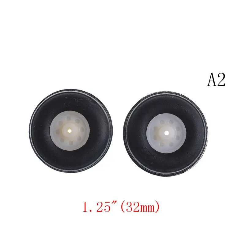 2Pcs/Lot Tail Wheel Rubber Pu Plastic Hub 1" - 3.5" Inch For Rc Airplane Replacement Parts Wholesale 8