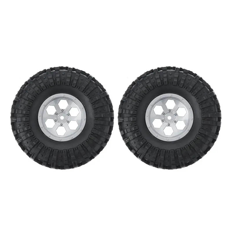 2Pcs Rgt Ex86100 1/10 Rc Car 1.9 Inch Pre-Mount Tires & Wheel R86034 Spare Parts 1
