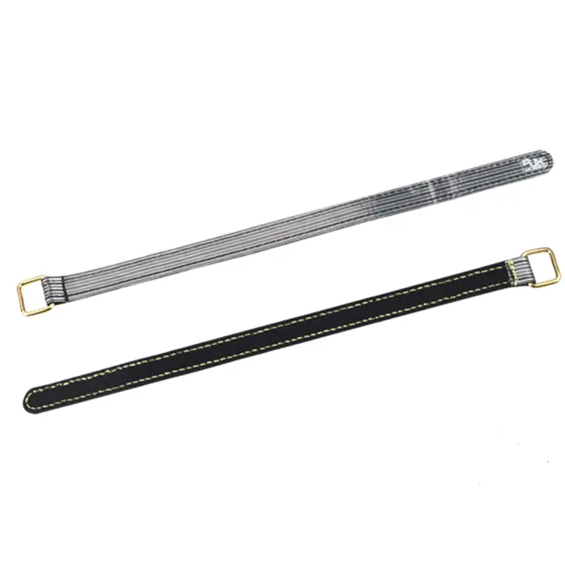 2Pcs Rjx 20X700mm 3(M) Fiber Metal Clips Non Slip High Strength Black Battery Strap 1