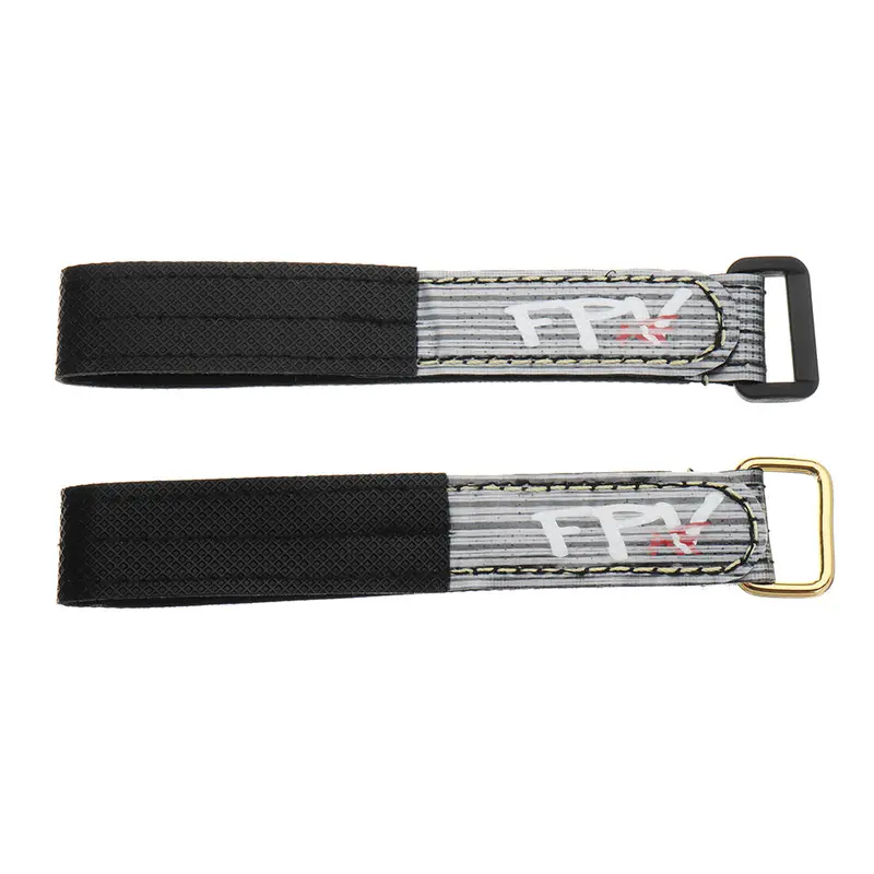 2Pcs Rjx Fpv Af 230X20mm 3M Fiber Black Plastic/Metal Buckle Battery Strap 1