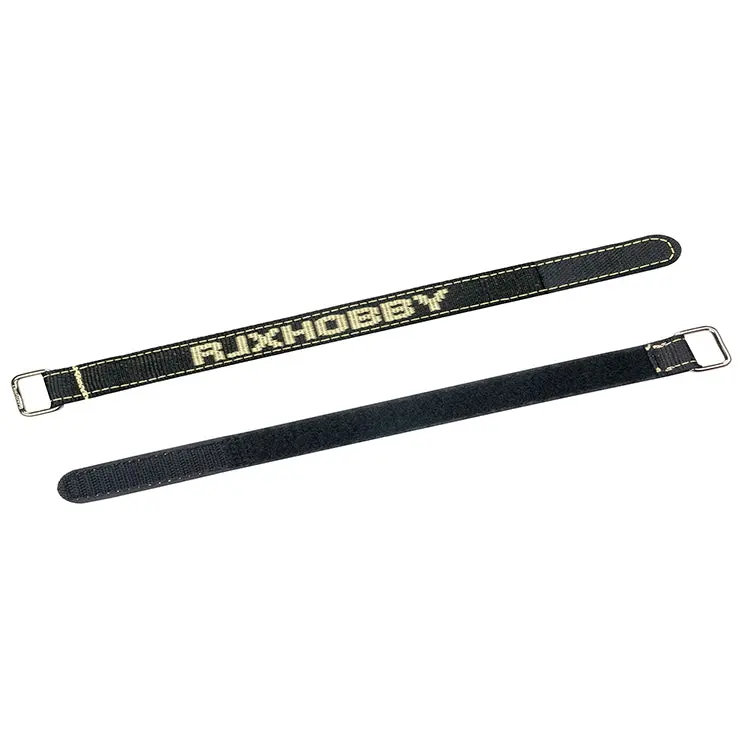 2Pcs Rjx Non-Slip Battery Straps Metal Buckle 100-250Mm For Rc Drone 1