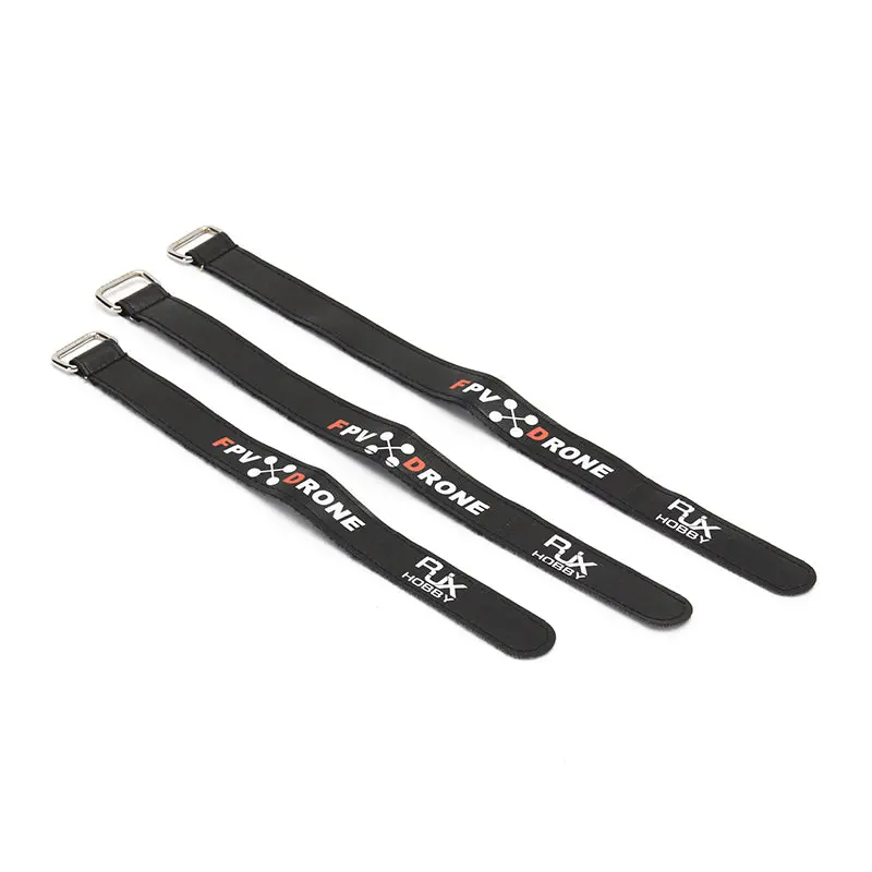 2Pcs Rjx Non-Slip Rubberized Alloy Buckle Battery Strap For Batteries And Electronics 1