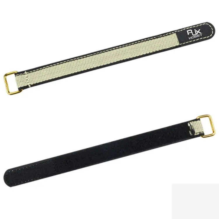 2Pcs Rjxhobby 100-400Mm High Strength Metal Buckle Non-Slip Battery Strap For Rc Lipo Battery 1