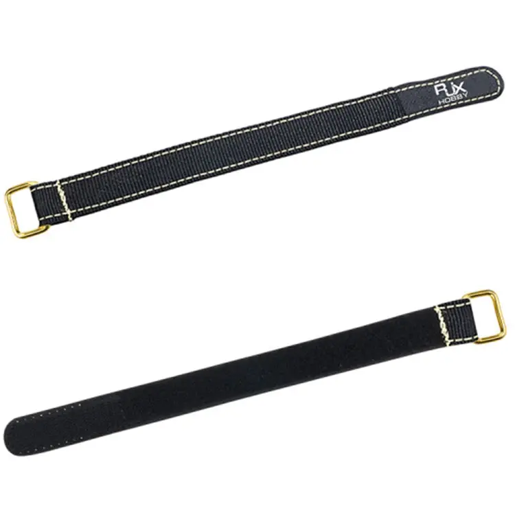 2Pcs Rjxhobby 100-400Mm Metal Buckle Non-Slip Battery Strap For Lipo Battery 1