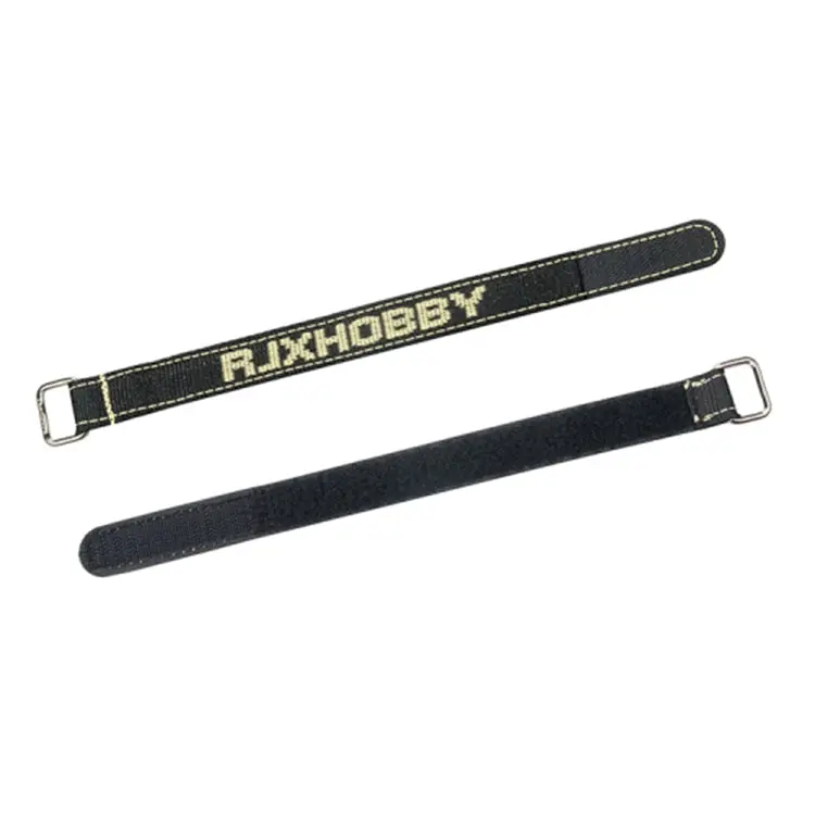 2Pcs Rjxhobby 150-400Mm Non-Slip Metal Buckle Battery Straps For Rc Drone 1