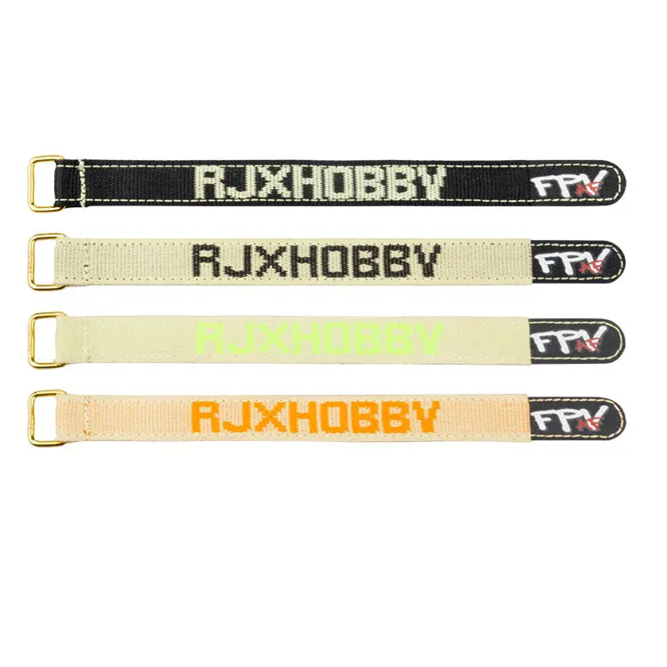2Pcs Rjxhobby 200-400Mm Non-Slip Battery Strapbattery Tie Down Metal Buckle For Lipo Battery 1