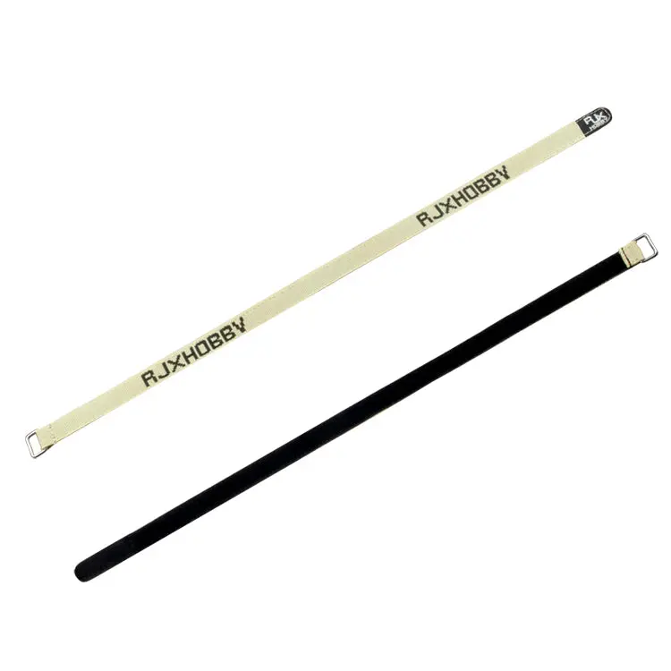2Pcs Rjxhobby 450-700Mm Battery Strap Magic Tape Metal Buckle For Lipo Battery 1